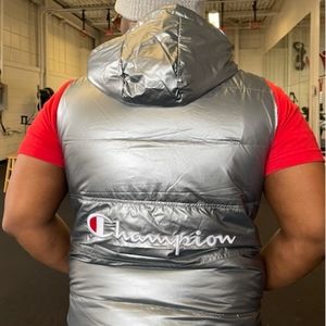 Champion puffer vest silver-metallic